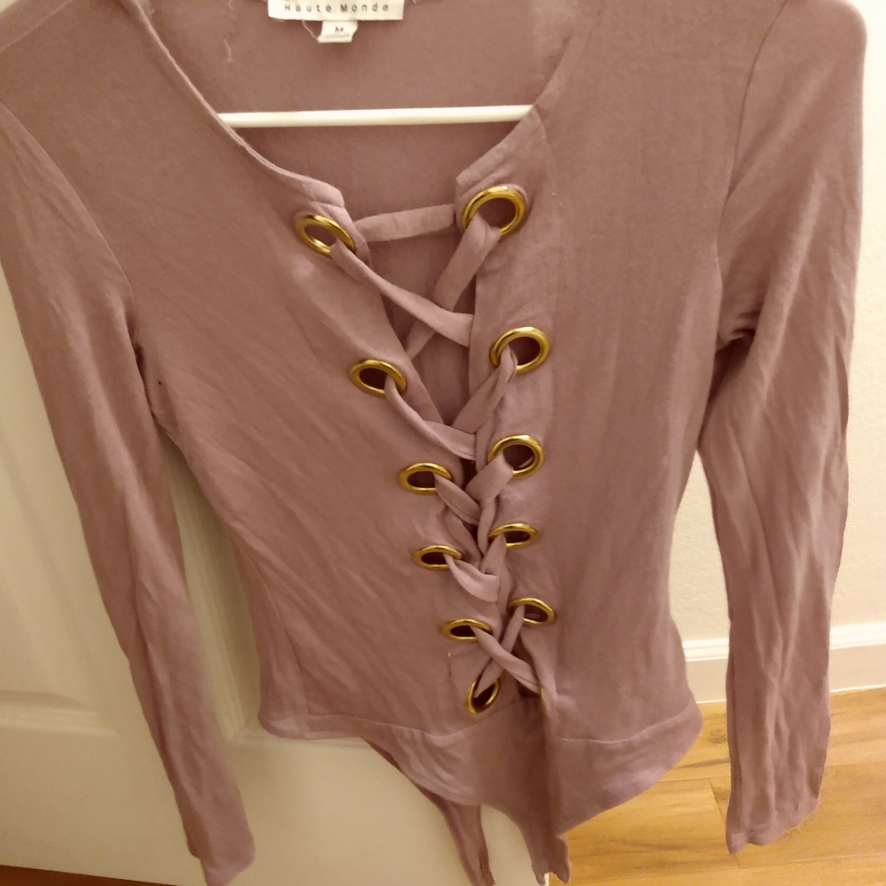 Hot Mauve Bodysuit. Never Worn. Brand New